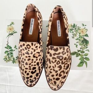 Chelsea & Violet Leopard Print Loafers